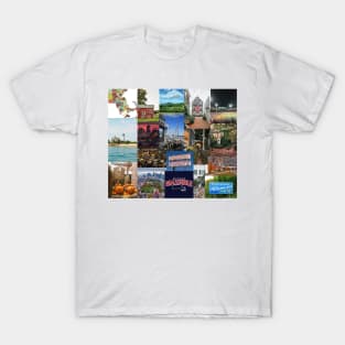 massachusetts aesthetic collage T-Shirt